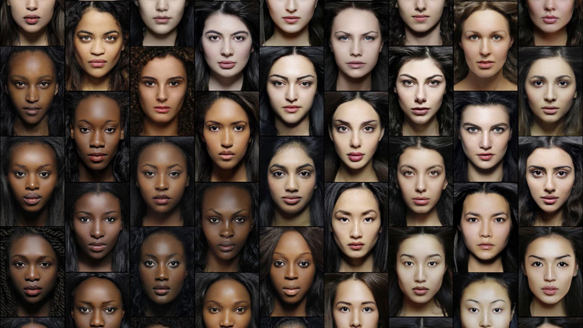 Девушки разных рас
