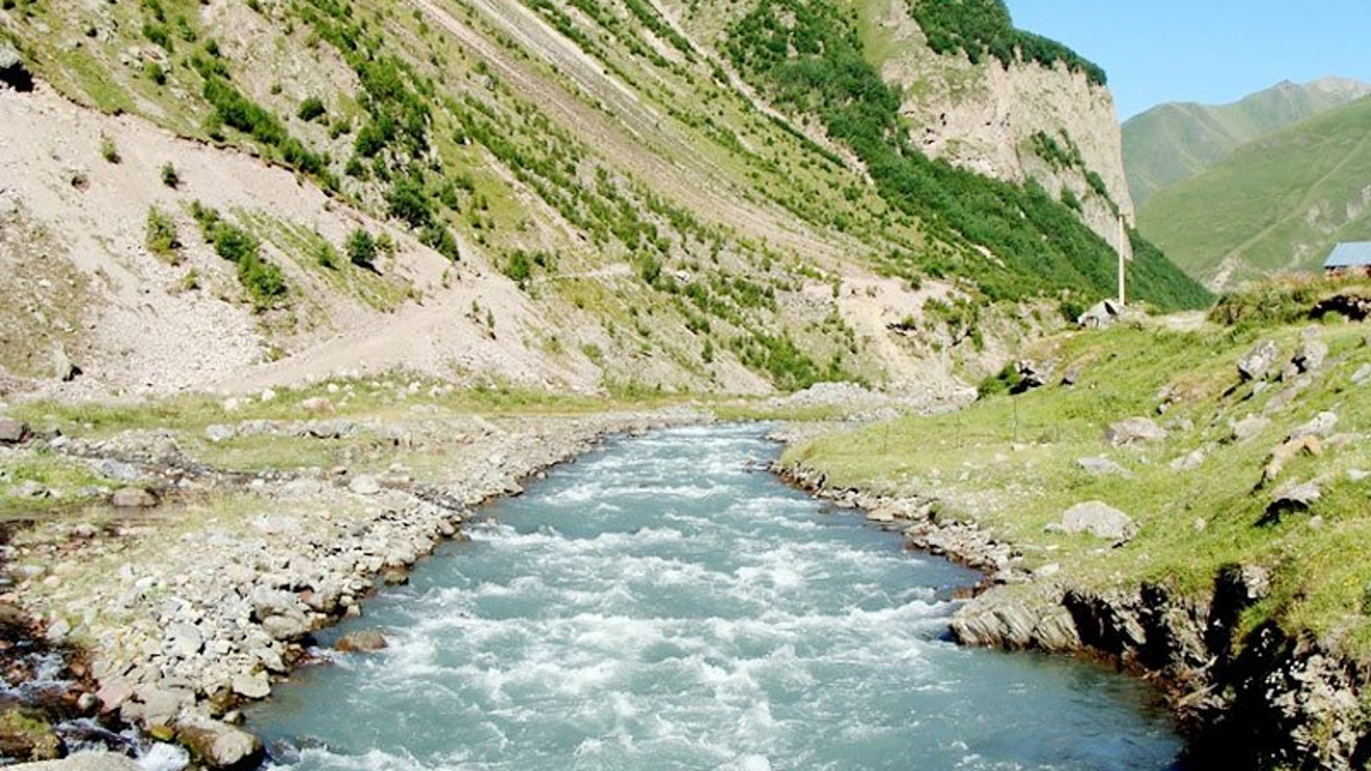 Река Терек в Дагестане