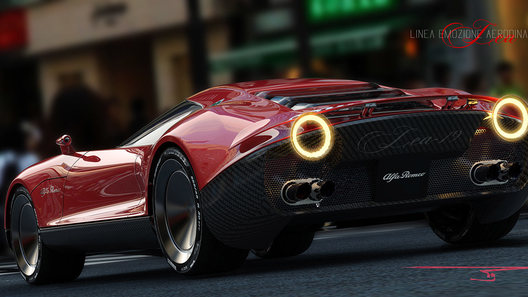 Концептуальный суперкар Alfa Romeo фантастически красив и голографичен