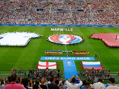 Футбольный матч Россия – Англия начался в Марселе
