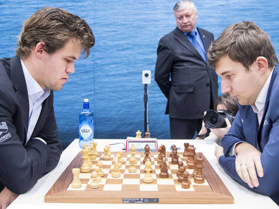 Карякин сыграл вничью с Карлсеном на престижном турнире в Лондоне