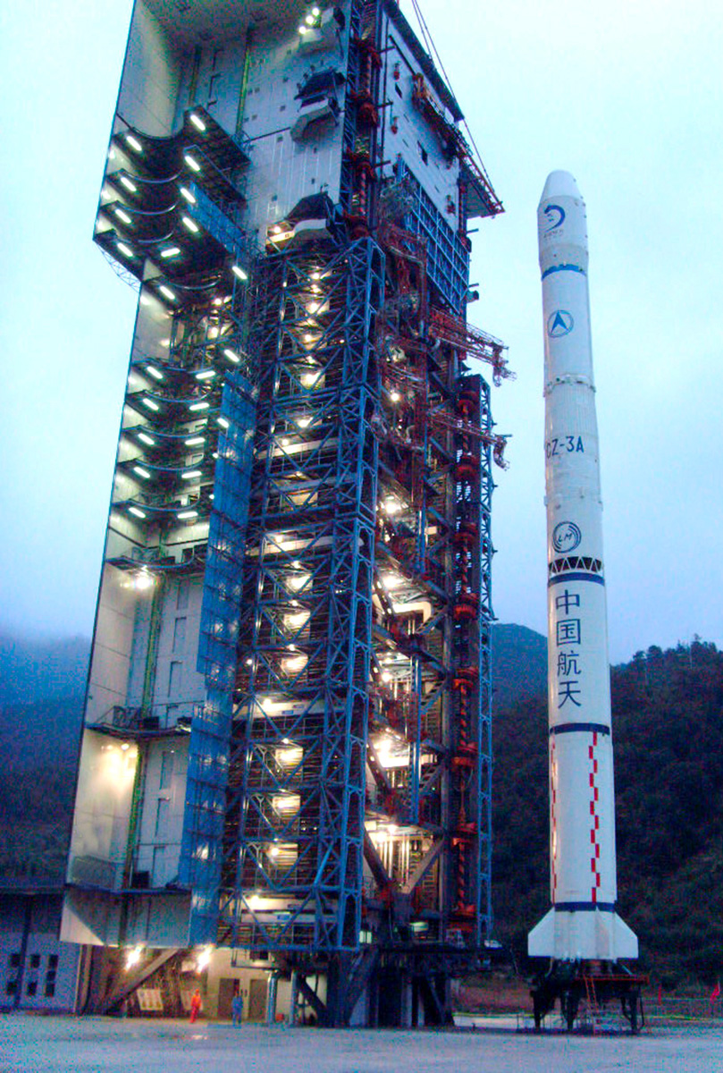 Launched into space