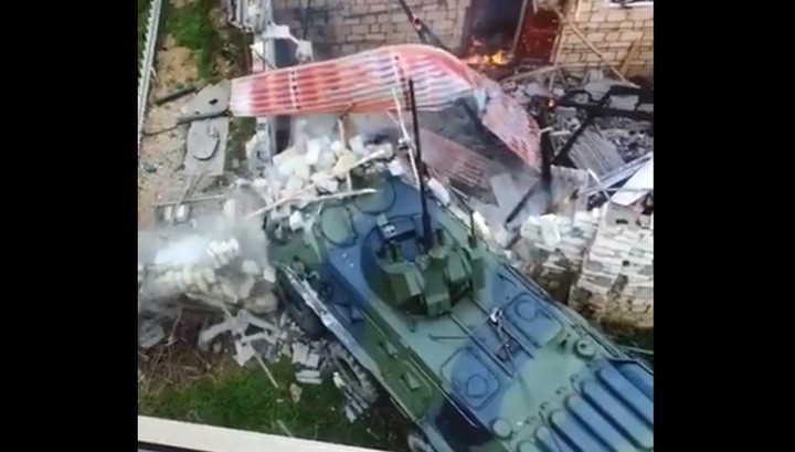 Появились новые видео уничтожения боевиков, готовивших теракты на майские праздники