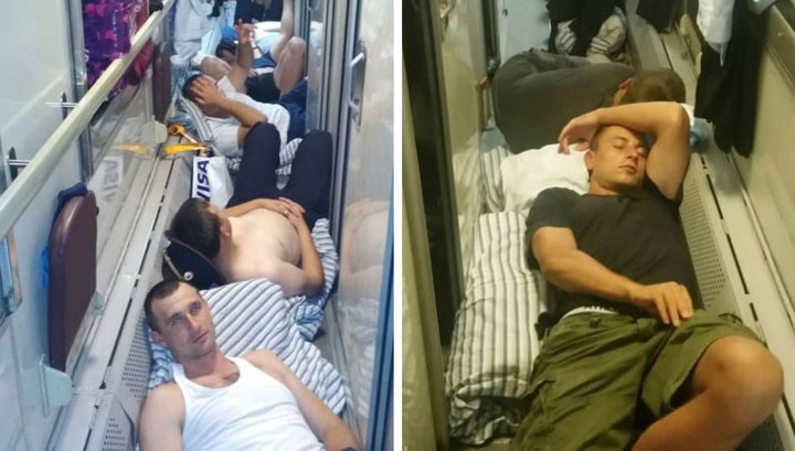 Главк Кубани выясняет, почему их полицейские спали на полу в вагоне поезда. Видео