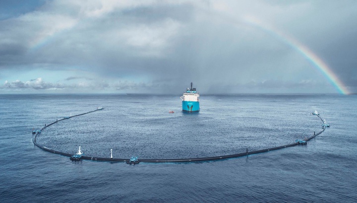 The Ocean Cleanup в деле: новая система приступила к ликвидации Большого тихоокеанского мусорного пятна