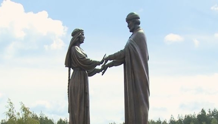 Петра и февронии рязань ул быстрецкая фото In the Ryazan village Tenderly opened a monument to Pyotr and Fevroniya Muromski