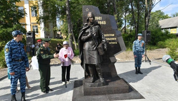 Памятник военной медсестре открыли в Сегеже
