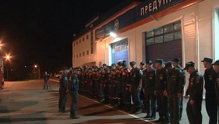 На тушение пожаров в Красноярском крае прибыли спасатели из Хакасии и Кемерова