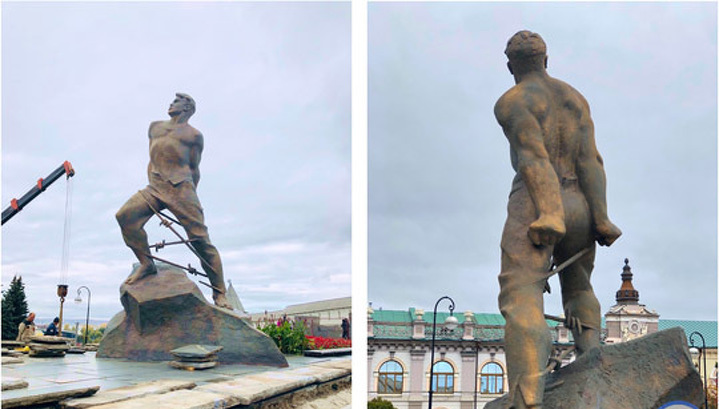 Памятник Мусе Джалилю вернут к первоначальному бронзовому цвету