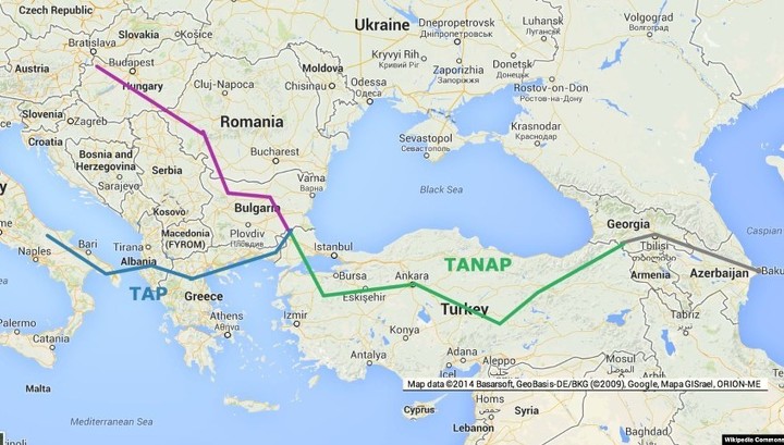 Газ из Азербайджана поступит в Европу не ранее октября 2020 года