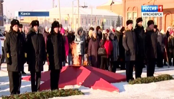 В Канске после реконструкции открыли Мемориал Победы