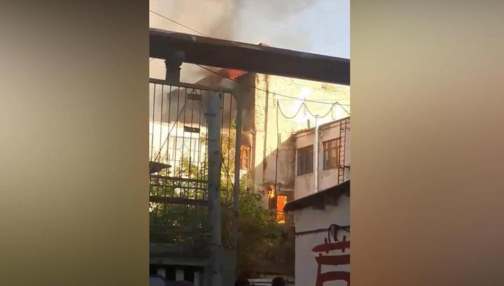 Сильный пожар вспыхнул в культурном центре в Екатеринбурге