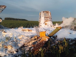 Сгоревший в Нижегородской области Ан-2 перед падением зацепил ЛЭП
