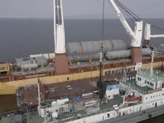 Оборудование для завода полимеров в Усть-Куте доставили морем