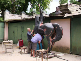 В Воронеже отреставрируют скульптуру горниста из 