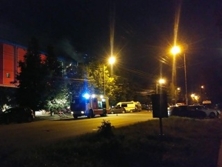 В Калуге продолжаются работы на месте крупного пожара