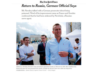 NYT: Навальный отказался участвовать в расследовании и собирается вернуться в Россию