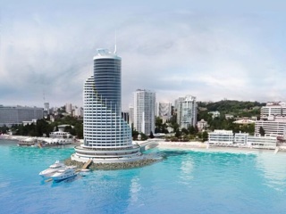 Турбизнес высказался об идее построить в Сочи на насыпном острове высотный отель