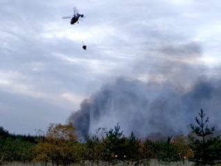 На горящую Воронежскую область с воздуха сбросили более 150 тонн воды