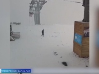 В Кабардино-Балкарии выпал снег