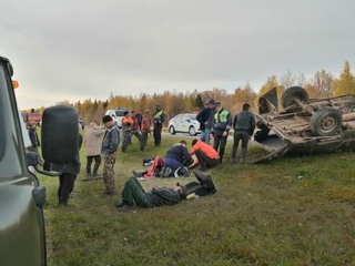 В Татарстане перевернулась машина с лесничими. Есть пострадавшие