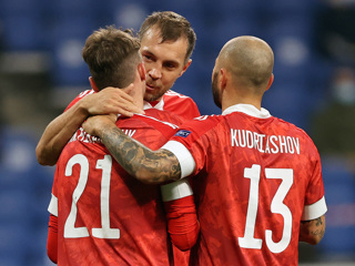 Россия и Венгрия завершили первый тайм матча Лиги наций вничью