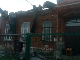 Паломнический центр в селе Булзи остался без крыши из-за пожара