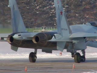 Первый Су-35С ВКС России прибыл в Белоруссию