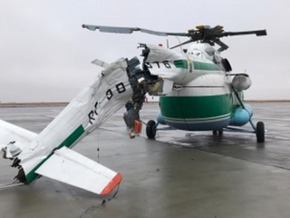 Вертолету оторвало хвост после столкновения с мачтой в аэропорту Волгограда