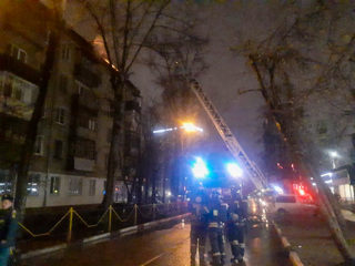 Пожар в Химках: эвакуированы жители двух пятиэтажек