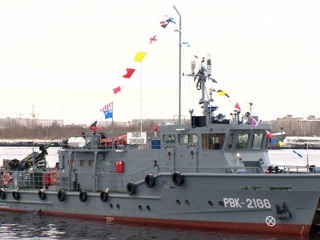 На Беломорской военно-морской базе приняли в строй катер "Павел Симонов"