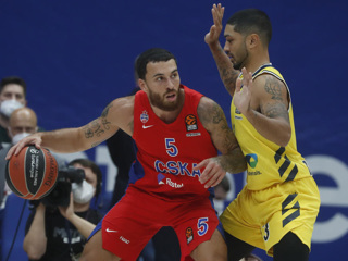 Баскетболист ЦСКА стал лучшим игроком месяца в Евролиге