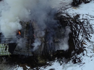 В Вологодской области ликвидирован крупный пожар на пилораме
