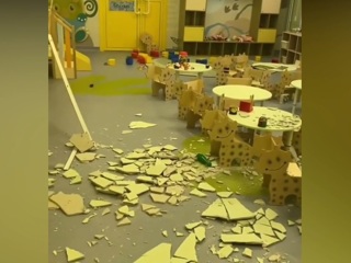 В открытом неделю назад детсаду в Кемерове обрушился потолок