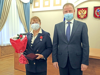 Лариса Прокопьева получила государственную награду