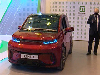 В Петербурге устроили тест-драйв отечественному электромобилю "Кама-1"
