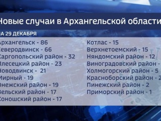 Архангельск лидирует по суточному приросту больных COVID-19 в Поморье