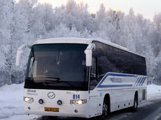 Из-за сильных морозов отменены междугородные автобусные рейсы из Петрозаводска
