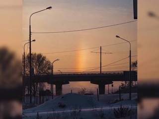 В небе над Воронежем сфотографировали редкую зимнюю радугу