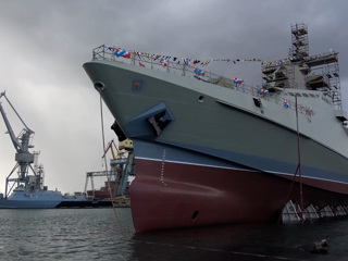 В Крыму спущен на воду новейший патрульный корабль