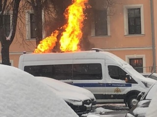 В Москве задержан мужчина за поджог автомобиля Росгвардии