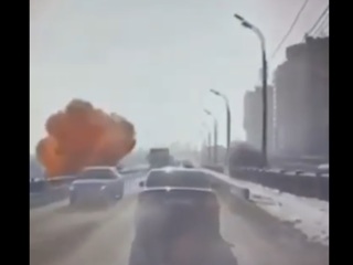 Взрыв под мостом в Иркутске попал на видео
