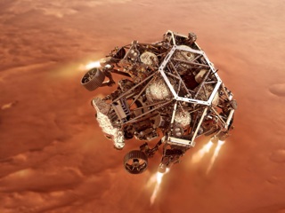 Первый марсоход для поиска жизни успешно сел на Марс