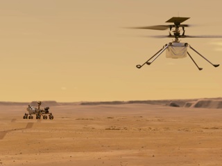Марсианский вертолет взлетел в четвертый раз со второй попытки