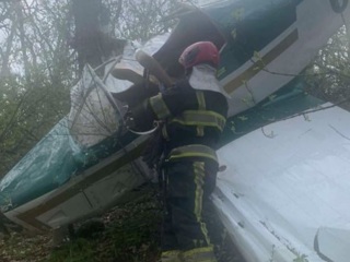 Самолет разбился вскоре после взлета с аэродрома