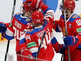 Российские хоккеисты забросили шесть шайб в ворота Белоруссии