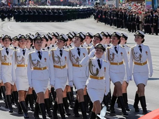 Военный парад, посвященный 76-й годовщине Победы в Великой Отечественной войне 1941-1945 годов. Калининград. Парад Победы