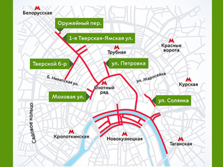 Часть улиц в Москве перекроют из-за репетиции парада