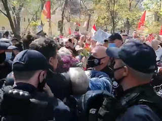В Одессе произошли задержания за георгиевские ленты