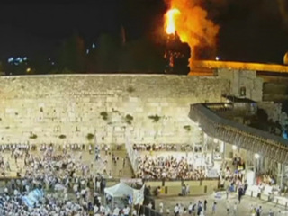 На Храмовой горе в Иерусалиме случился пожар